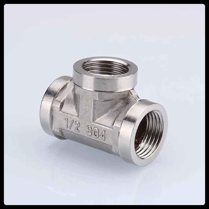 1/2 3/4 BSP 304 Stainless Steel Female Male Thread Tee Type Reducing  Elbow Butt Joint Adapter Adapter Coupler Plumbing Fittings