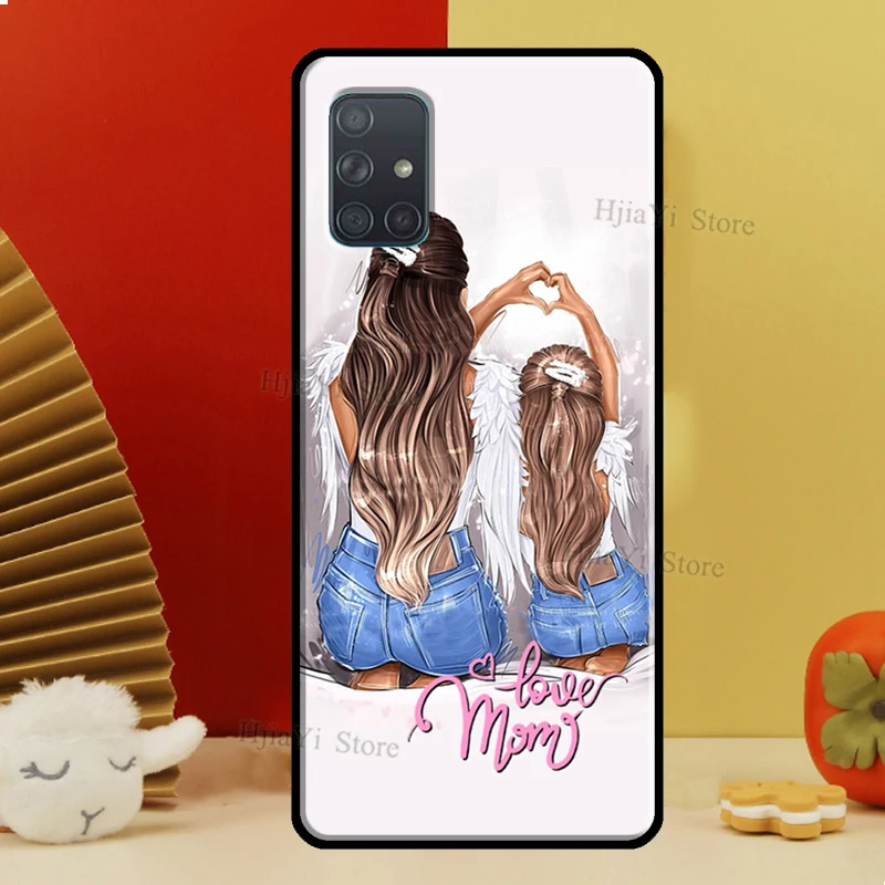 Super Mom Baby Girl Son Daughter Case For Samsung A54 A34 A14 A24 A12 A22 A32 A42 A52 A51 A71 A50 A70 A13 A23 A33 A53 Cover