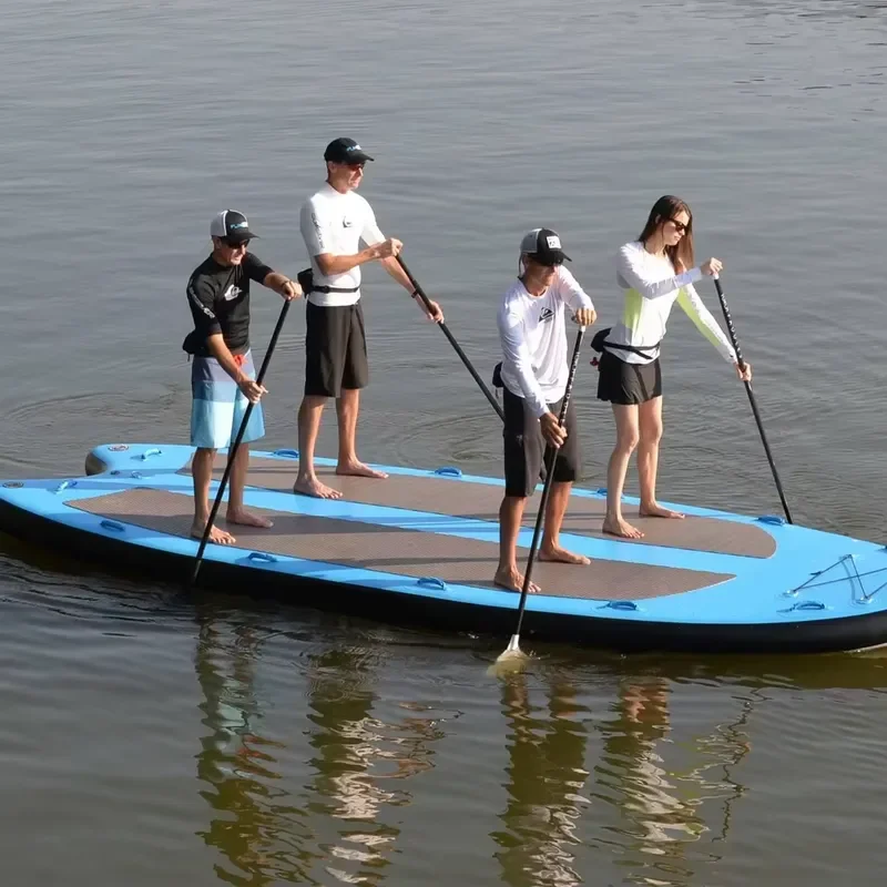 8-10 Person Together Big Inflatable Sup Board 16' 18' Mega Group Inflatable Stand up Paddle Board