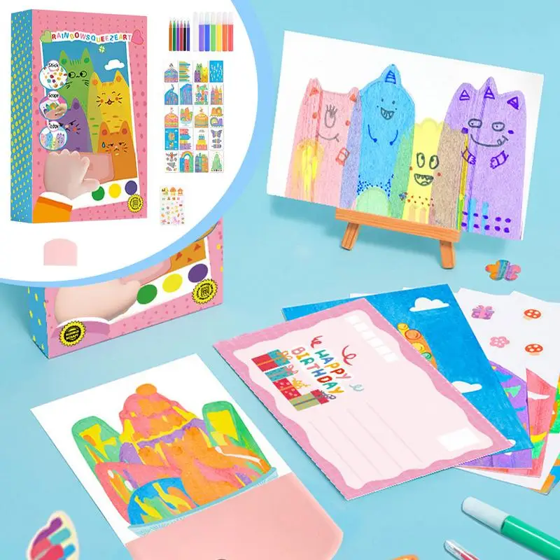 Скретч-бумага, интерактивные творческие радужные художественные наборы для рукоделия, материалы для царапин для путешествий, семьи, друзей, домашняя вечеринка