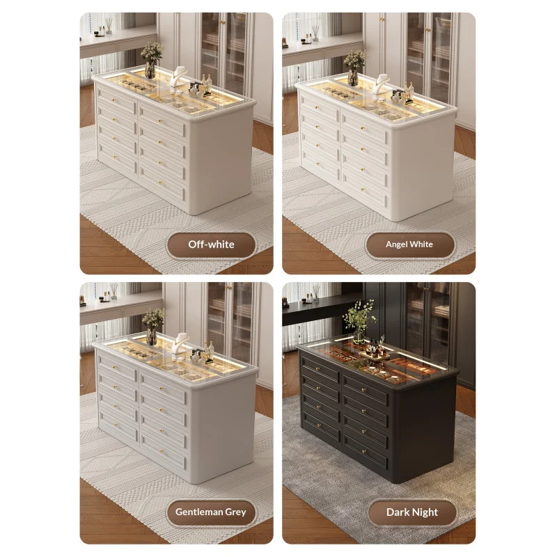 custom.Clothing Store Cloakroom Nakajima Stone French Style Film Studio Jewelry Display Cabinet Drawer Chest Storage - view 5