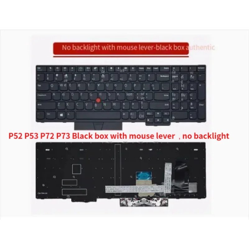 

Brand new for Lenovo Thinkpad P52 P53 P72 P73 Black box with mouse lever , no backlight