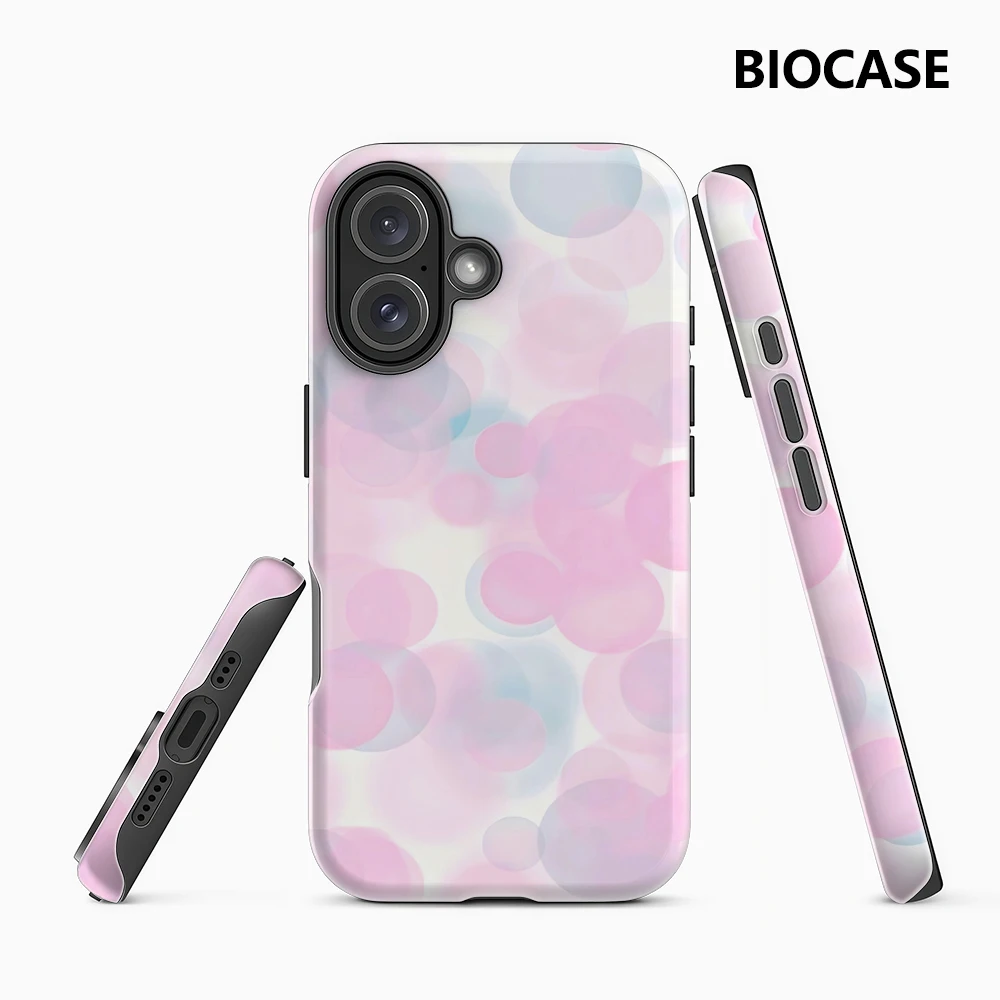 Pastell-Blasenmuster IPhone 17 Must-Haves Handyhülle für IPhone 17 16 15 14 13 12 11 Pro Max Plus Doppelschichtige Rückseite