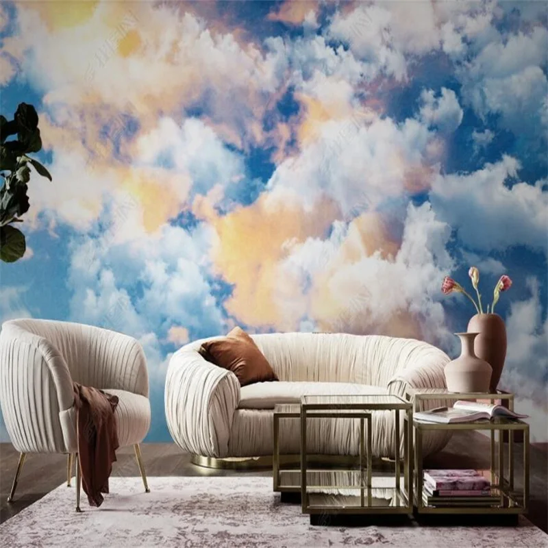 

Custom Modern Mural Sky Clouds Natural Scenery Home Decor 3D Photo Wall Paper Bedroom Decor Wallpaper Papel De Parede