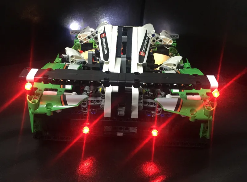 Juego de iluminación LED adecuado para LEGO Technic 24 horas de coche de carreras 42039 (no incluye bloques de construcción)