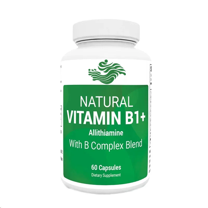 Eight Natural Vitamin B1, B6, B12 Complex Supplements, Including Thiamine, Niacin, Folic Acid, Magnesium, Etc. -60 Capsules