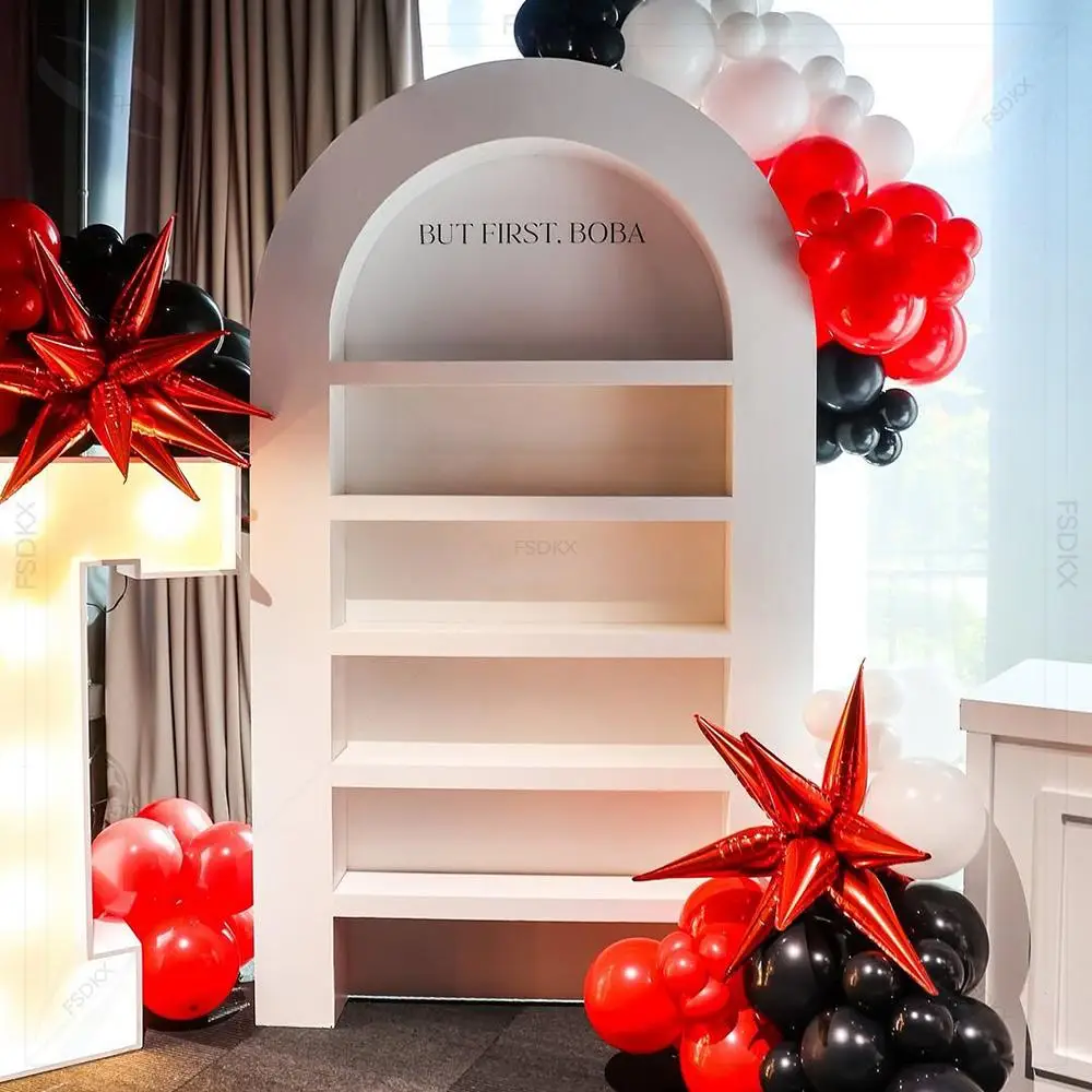 

FSDKX New Design Customized White Champagne Wall Wedding Display Acrylic Prosecco Wall for Sale