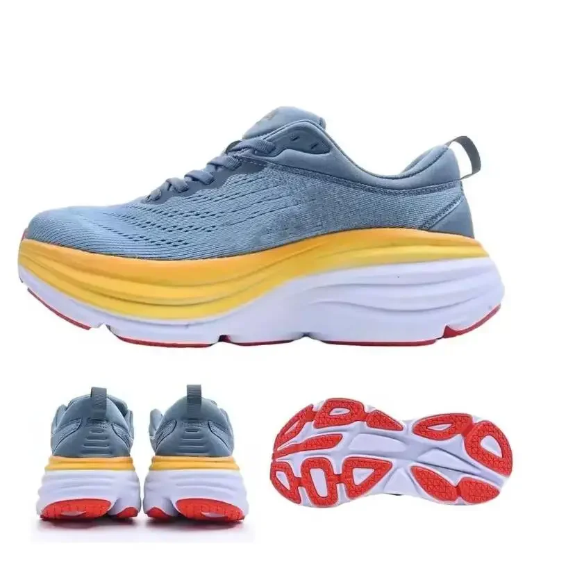 Hardloopschoenen Bondi8 Ademende antislipdemping Road Runs-schoenen Heren Sportschoenen Sneaker Dames - afbeelding 2