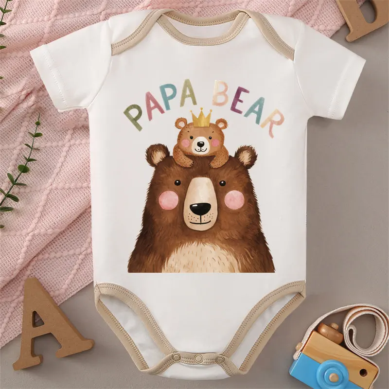 

I Love My Papa&Mama, милая детская одежда с принтом, комбинезон из 100% хлопка, комбинезон, боди для новорожденных от 0 до 12 месяцев, лучший подарок для ребенка