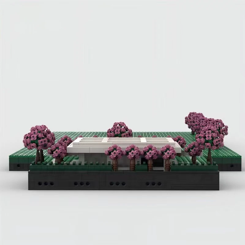 

Набор строительных блоков MOC Miller's House и Garden, знаменитая архитектура Индианы, дом, башня, кирпичи, игрушка для детей, подарки на день рождения