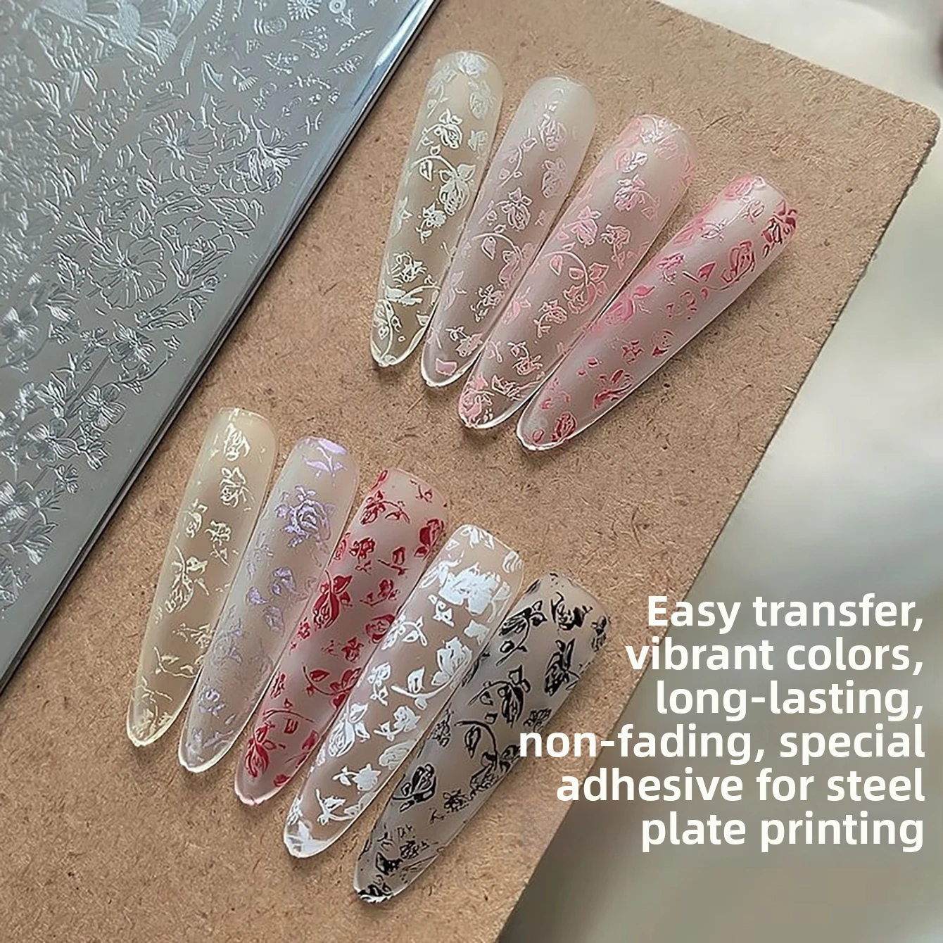 2026 New Collection: Specialized Stamping Gel for Nail Art – 9-Grid Palette for Embossed Transfer Designs Nail Supplies