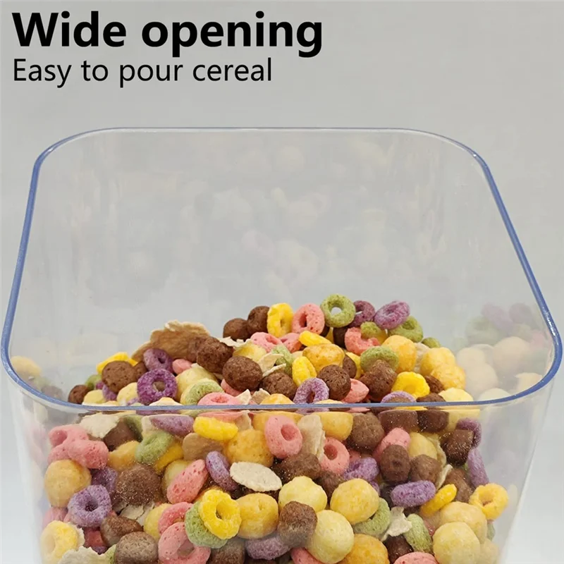HITL Dispenser per cereali da banco con coperchi, contenitori per organizzazione e conservazione per cucina e dispensa, dispenser per cereali di riso