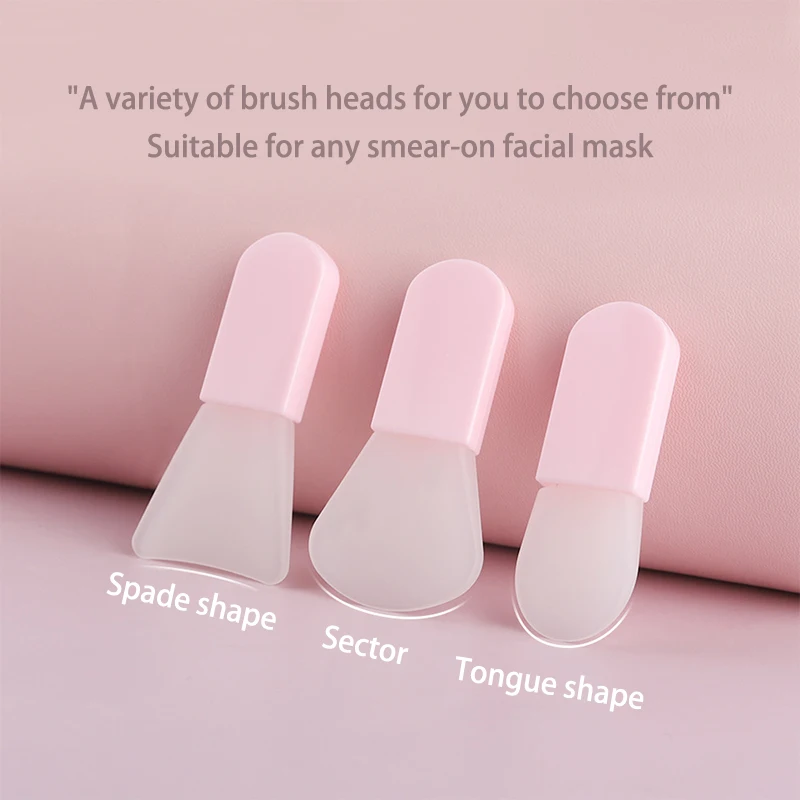 3pcs Set Convenient Facial Mask Is Made Of Silica Gel Which Is Suitable For Any Kind Of Smear Type Facial Mask Make Up Brushes