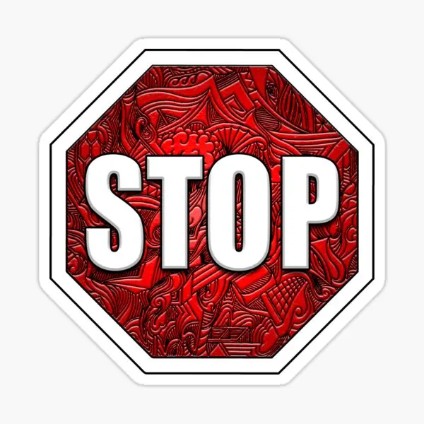 

Stop decal Car Sticker Waterproof Decal Laptop Skateboard Motorcycle Auto Accessories Decoration PVC