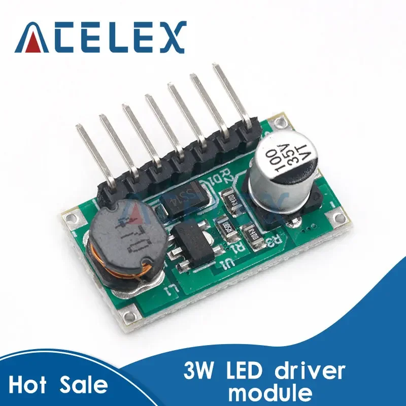 3W DC IN 7-30V OUT 700mA LED Lamp Driver Support PMW Dimmer DC-DC 7.0-30V to 1.2-28V Step Down Buck Converter Module