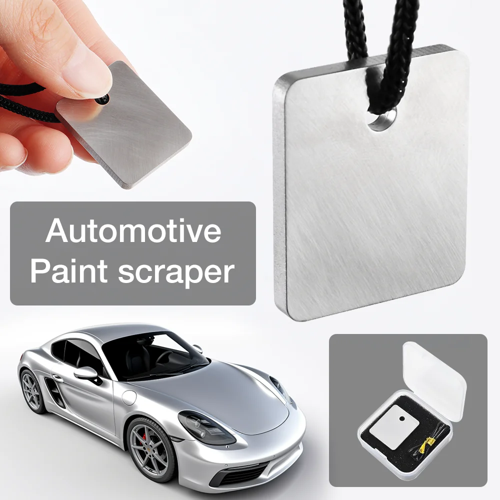 Car Paint Repair Scraper, Professional Paint File, Quickly Removes Paint Spots/Runs/Stains, Tungsten Carbide Repair Scraper Tool