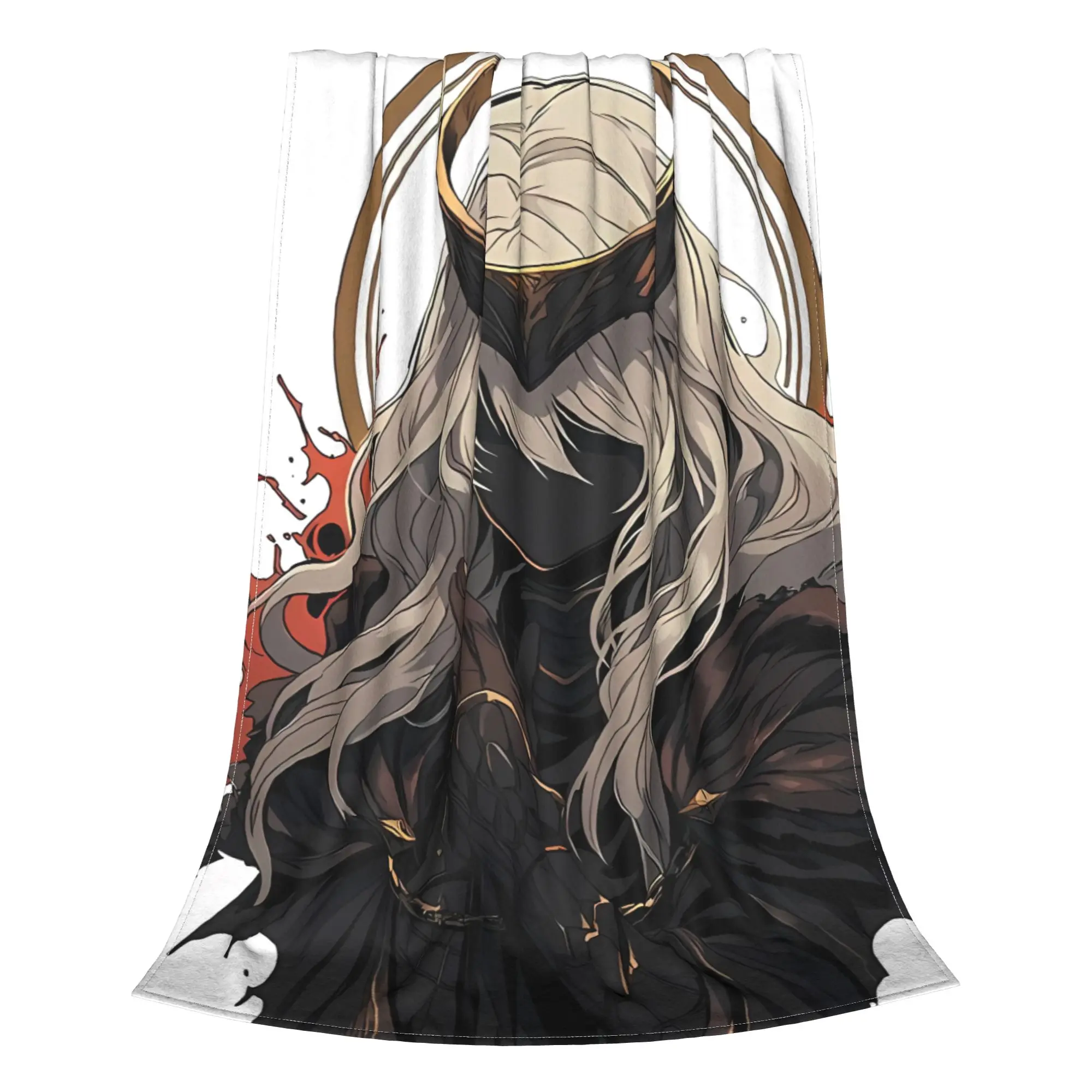 1PC Home Cute Room Decor Faceless Firekeeper Maiden Blanket Throw Blanket DDark Souls Novelty Warm Blanket All Season