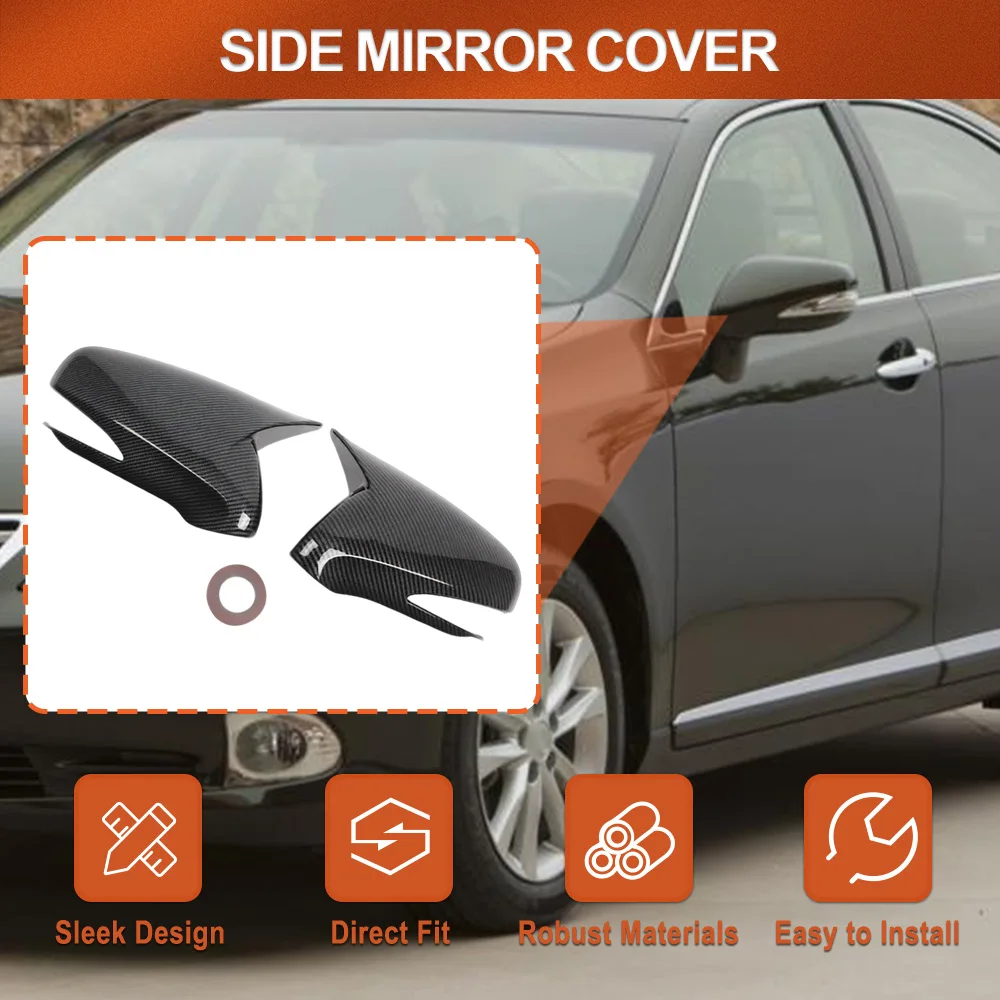 

Side Rearview Mirror Cover Caps Carbon Fiber for Lexus IS250 IS350 ES350 LS460 LS600h 2009-2012 RX270 RX350 RX450 2009-2014
