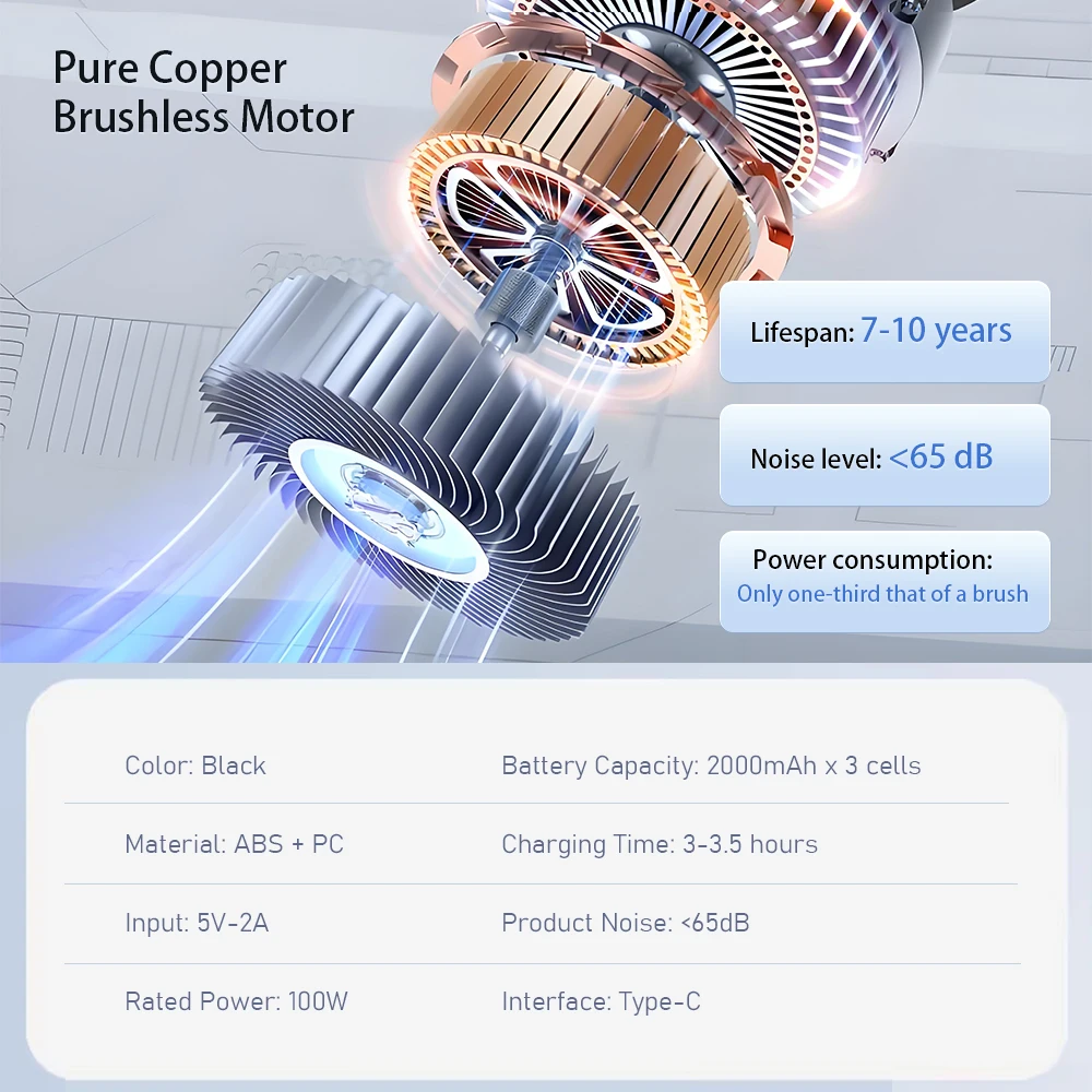 Aspirador de pó portátil 4 em 1 para carro sem fio Mini aspirador de pó portátil com forte sucção tipo recarregável
