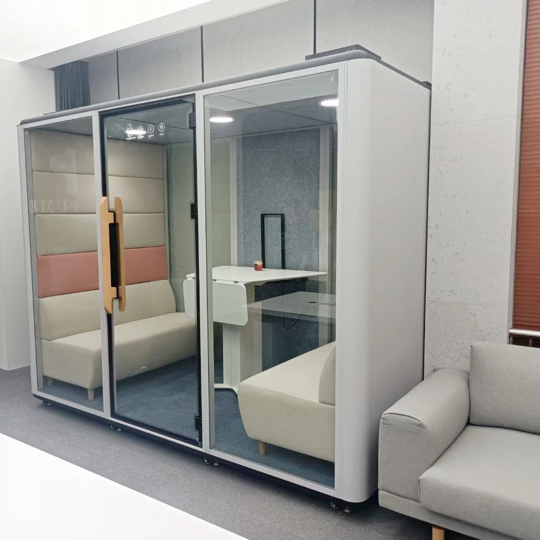 Hooqu الحديثة متعددة الاستخدامات المنزل/المكتب/صالة الألعاب الرياضية استوديو المحمول عازلة للصوت كابينة الهاتف غرفة البيانو لممارسة الموسيقى النوم الصامت الصلب Fra