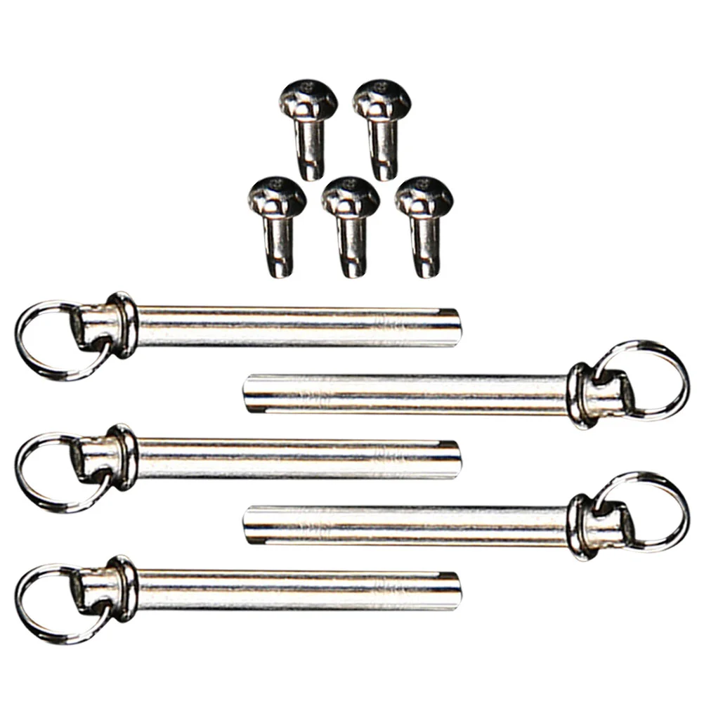 5 Sets Fan Accessories Folding Rivet Nuts Electric Parts Stainless Steel Shaft Rivets for