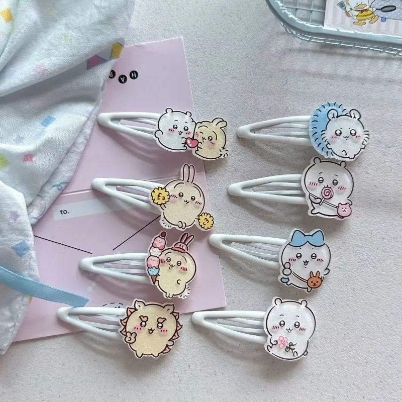 Chikawas Sweet and Cute Usaki Side Clip Girly Heart Versatile Cartoon Hairpin Hair Accessories Versatile Gifts