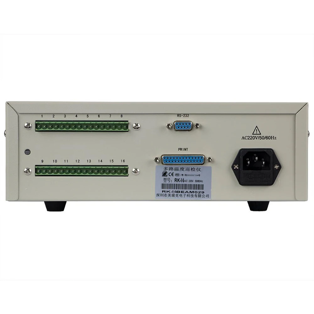 REK RK-16 -50-300℃  16-Channel Temperature Measuring Instrument Multi-Channel Temperature Tester Temperature Detector