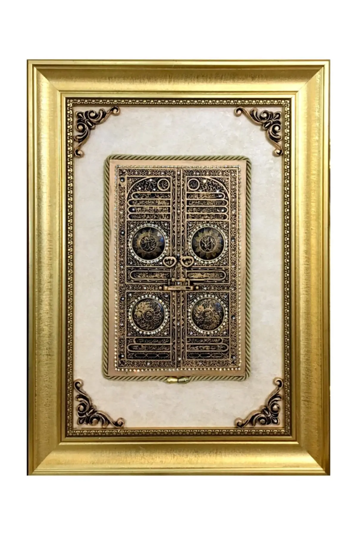 DOLBOVI Kabe gate 41x33 verse religious table gold-black