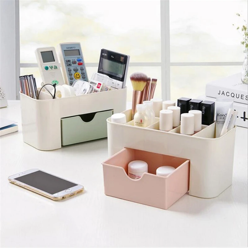 Boîte de rangement pour ongles Container Cotton Swab Storage Box Accessoires Outils de bureau de nettoyage Boîte à bijoux multifonctionnelle