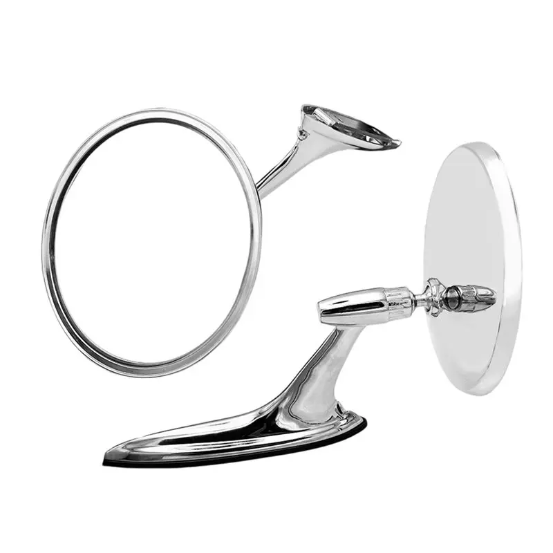 

Classic Car Wing Mirror For 1960S Vintage Silver Rearview Mirror Zinc Alloy Replacement Car Accessories-A54R