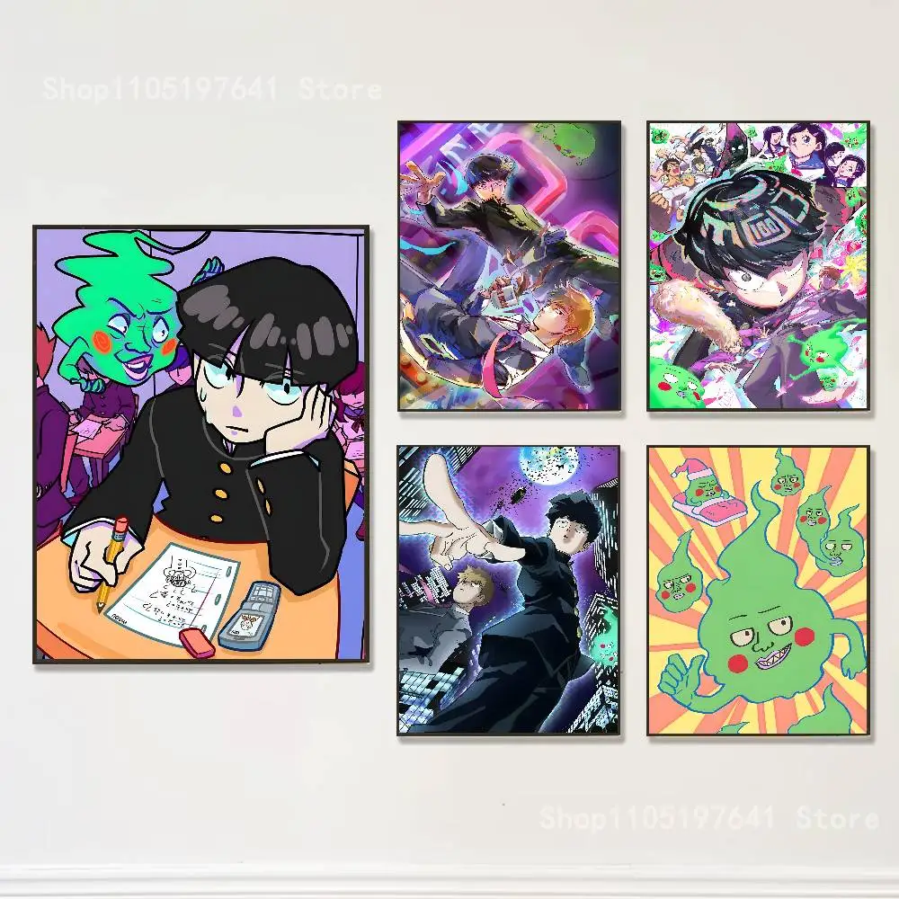 

M-Mob Psycho 100 Anime Poster High Quality Dorm Living Room Aesthetic Wall Decoration Painting Stickers Gift