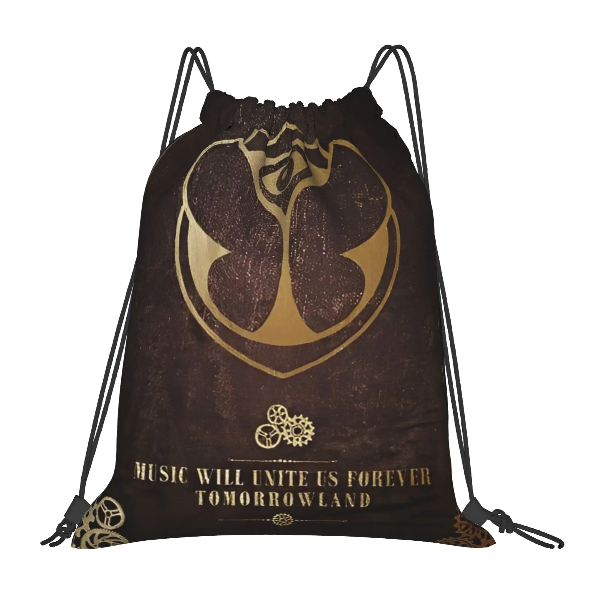 Tomorrowlands  Drawstring Bags Sports Backpack Gym Sackpack Water Resistant  String Bags for Exercise