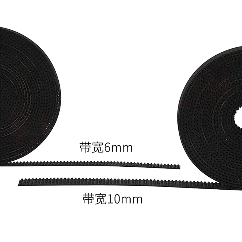 1m/2m/5m/10m/lot GT2-6mm Open Timing Belt Width 6mm GT2 Belt Rubber Aramid Fiber Cut to Length for 3D Printer Wholesale