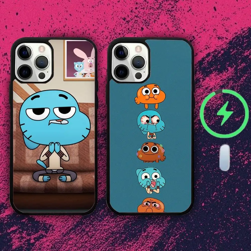

A-Amazing Worlds of Gumball-ls Phone Case For iPhone 16e,16,15,14,13,12,11,Plus,Pro,Max,Mini Magsafe Magnetic Wireless Charging