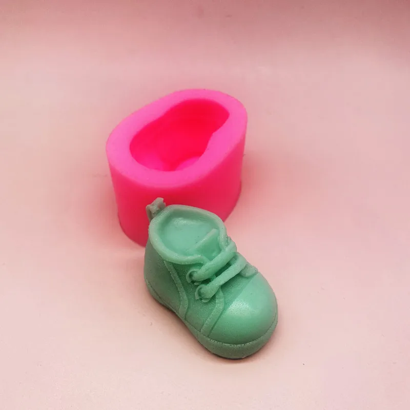 3D Stereo Shoe Shape Resin Molds Silicone Crafts Silicone Mold for Candle Making Supplies Soap Making dh2837
