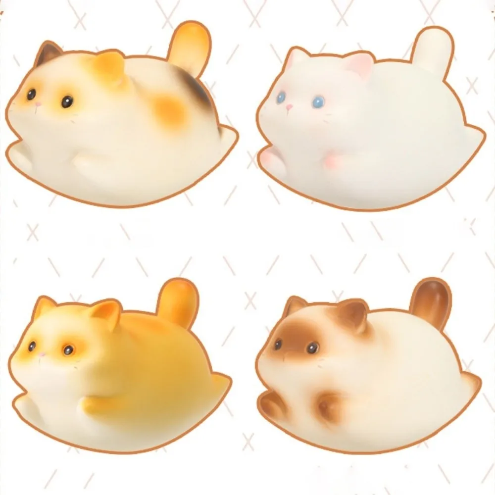 Настольный орнамент Shake Cat, качающаяся кукла, пухлый милый кот, украшение из смолы, мультяшный мини-кот, автомобильные украшения, украшение для рабочего стола