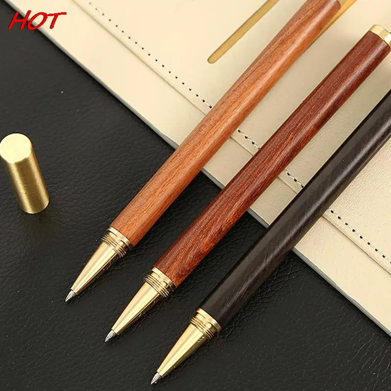 Vintage Brass Ballpoint Pen High-Grade Neutral Signature Pen Business Gift School Students Office Stationery Writing Supplies