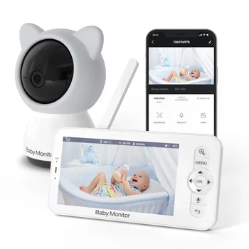 B5 Baby Monitor Baby Phone Video Baby Camera Baby Nanny HD 5 inch LCD Two-way Talk PTZ Lullabies Audio and Video Monitoring B5 Baby Monitor Baby Phone Video Baby Camera Baby Nanny HD 5 inch LCD Two-way Talk PTZ Lullabies Audio and Video Monitoring