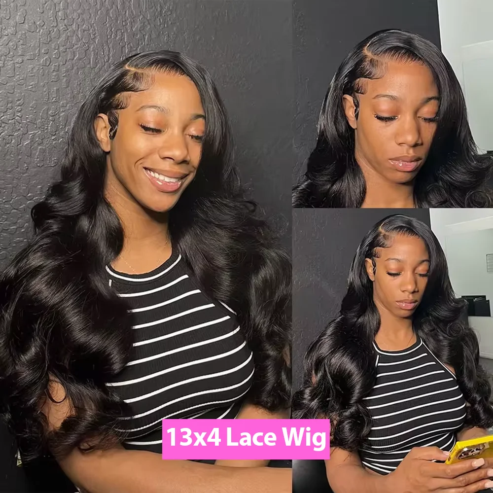 40 Inch 13x4 HD Transparent Lace Frontal Wig Natural Color Brazilian Human Hair 250 Density 13x6 Pre-Plucked Natural Hairline HD Lace Wig 5x5 Glueless HD Lace Front Wig Ready to Go Brazilian On Sale