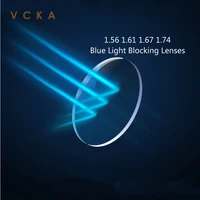 VCKA-lentes asféricas de resina para miopía, hipermetropía, presbicia, antibloqueo azul, 1,56, 1,61, 1,67, CR-39