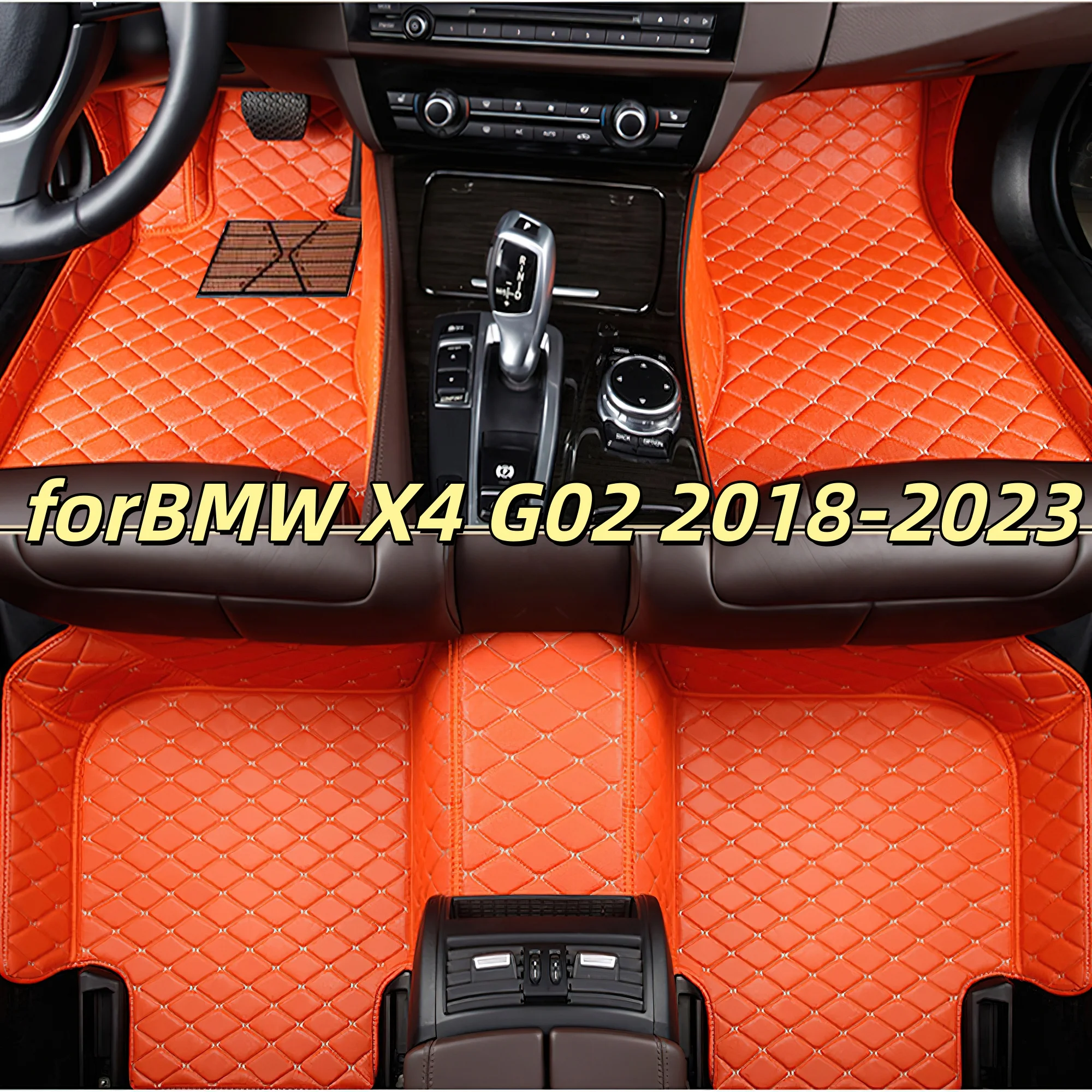 Car Accessories interior Auto leather carpet pads for BMW X4 G02 2018 2019 2020 2021-2023 car floor mats vehicle foot mat rugs