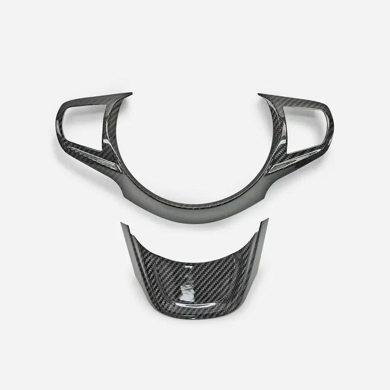 

For Toyota A90 Supra Steering Wheel Switch Panel Trim 2Pcs (Stick On Type), Interior Control Zone Styling, Direct Fit Mod