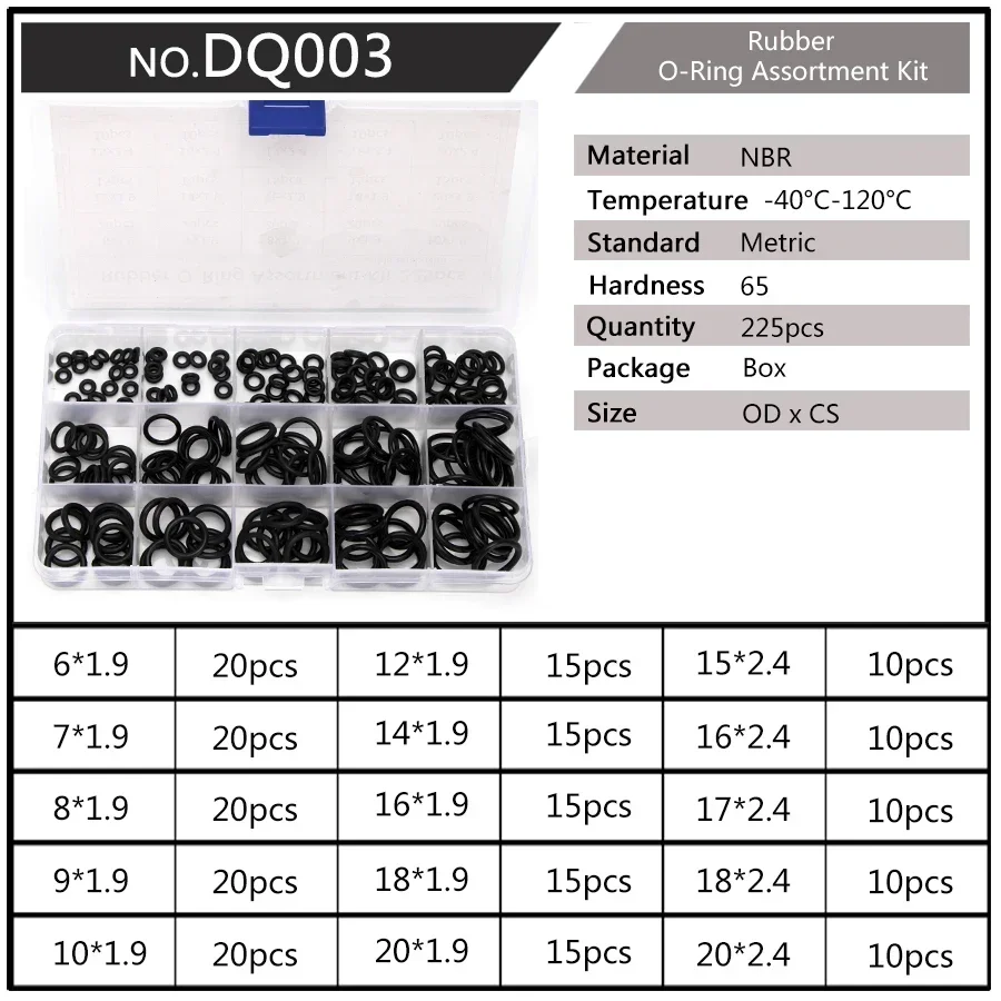 PCP Paintball Airsoft NBR gumowa uszczelka zamienniki zestaw o-ringów uszczelniających OD 6mm-30mm millimetry CS 1.5mm 1.9mm 2.4mm 3.1mm