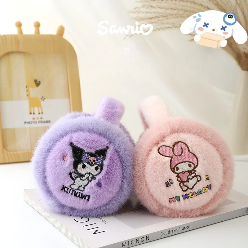 MINISO Sanrio 귀마개 겨울 소녀 소년과 소녀를위한 봉제 귀 팩 귀 보호 귀여운 감기 방지 높은 외관 따뜻한 귀