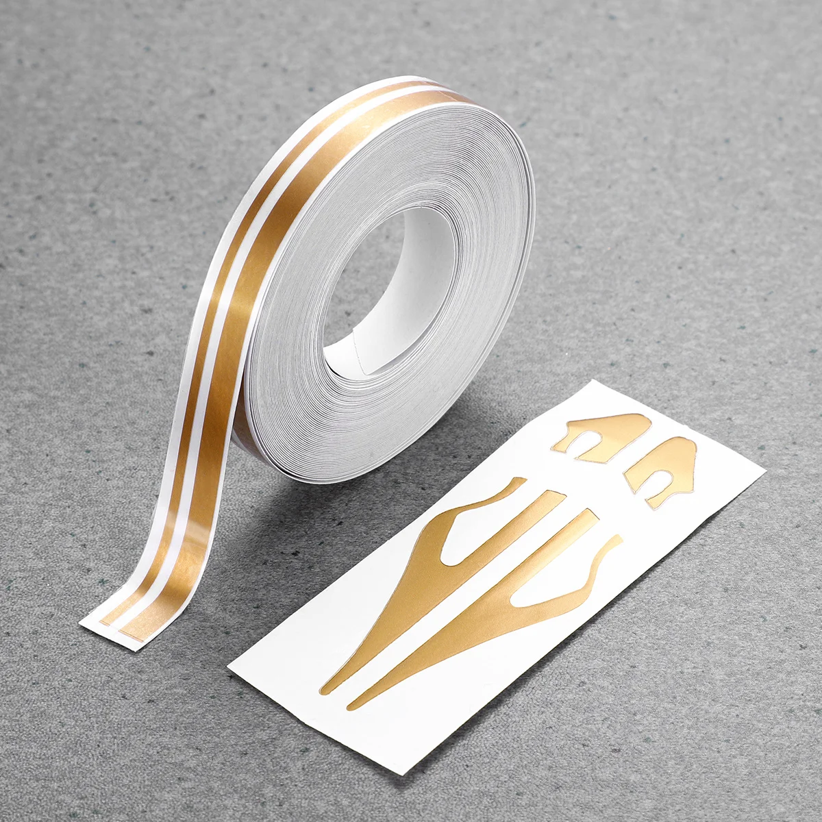 

Car Waist Line Body Sticker Golden Auto Pull Flower Decor Car Body Sticker Stylish Waterproof Universal Fit All Vehicles