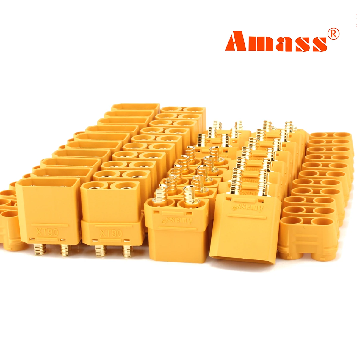 Amass 10 زوج XT90 رصاصة موصلات ذكر أنثى السلطة المقابس السلطة RC LV يبو بطارية المحرك