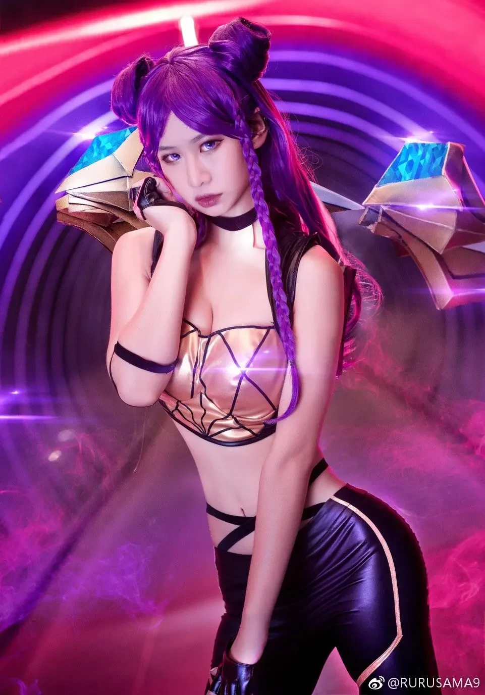 lol League of Legends KDA Kasha cos wings props customized spray-painted version of wings with back plate