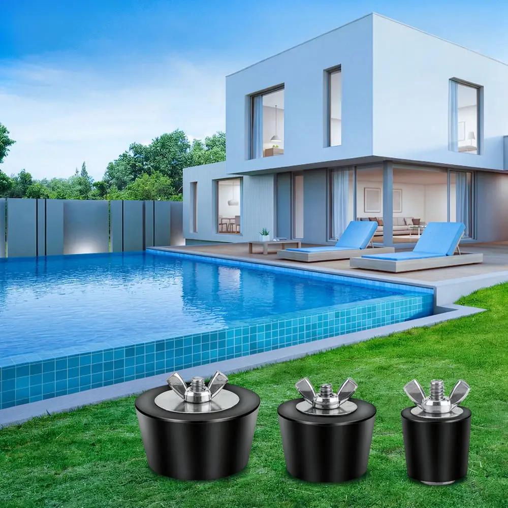 Swimming Pool Winterizing Plug Stainless Steel Expansion Stopper For Pipe Winter Protection Garden Hot Tub Seal Fitting