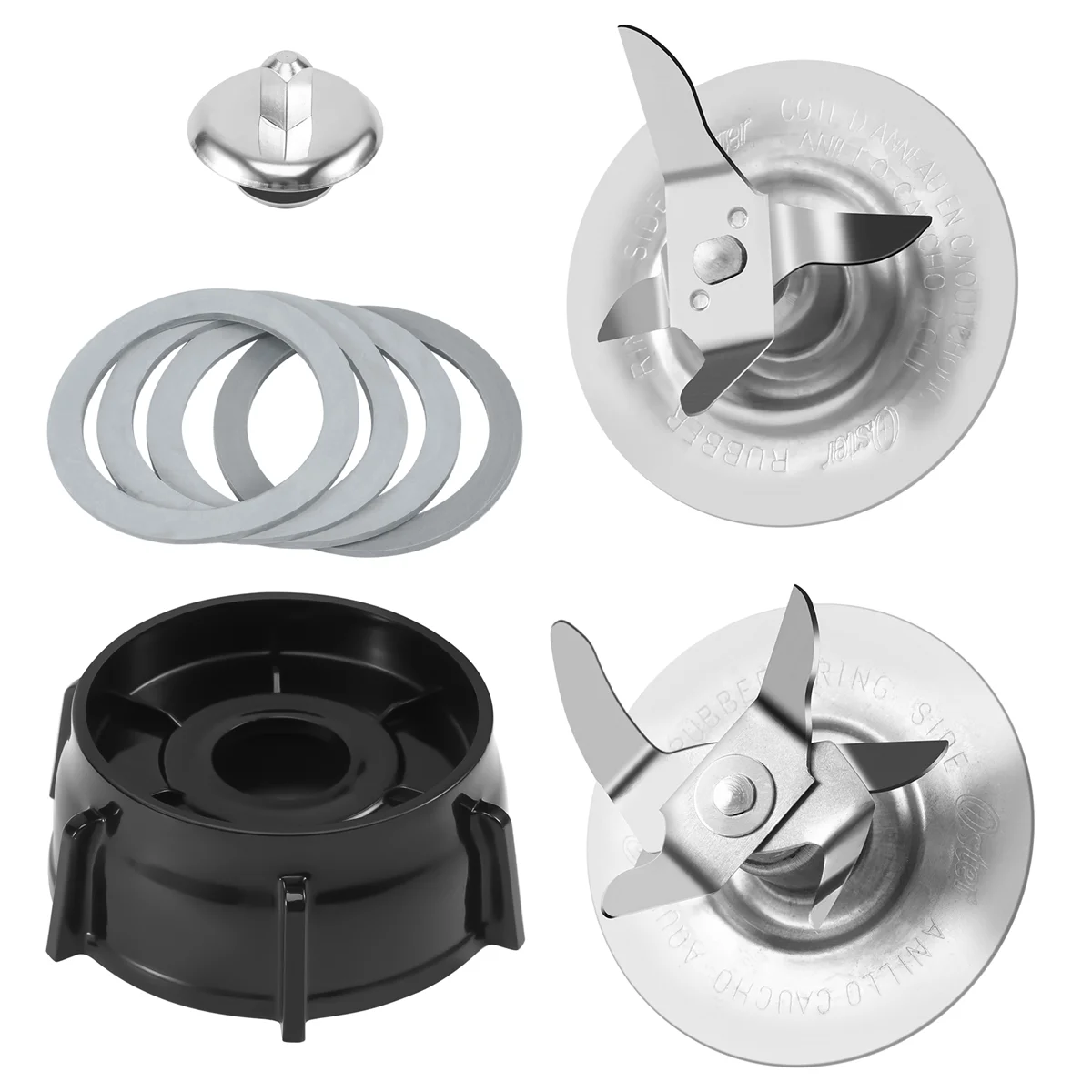 Replacement Parts for Oster & Osterizer Blender Ice Blades 4980 4961 Gasket Coupling Stud Slinger