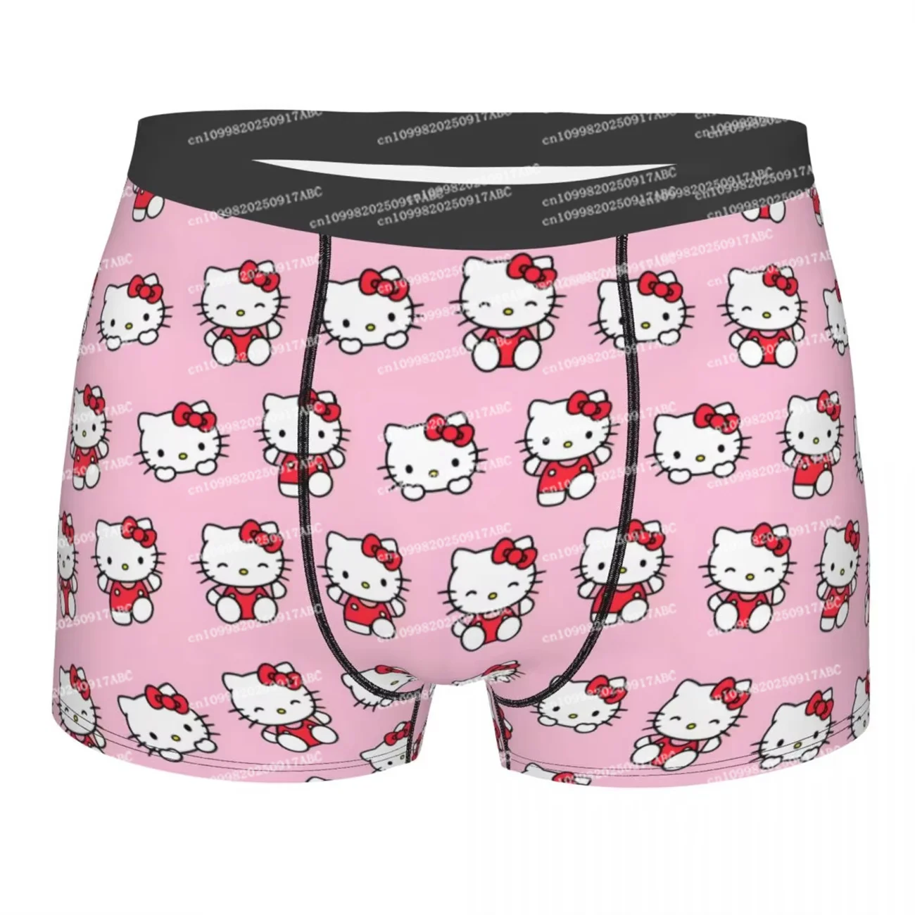 

（Miniso）Men Shorts Hello Kitty Pattern Cartoon Women Shorts Panties Printed Underwear Quilt Underpants Comfortable Boxers Brief